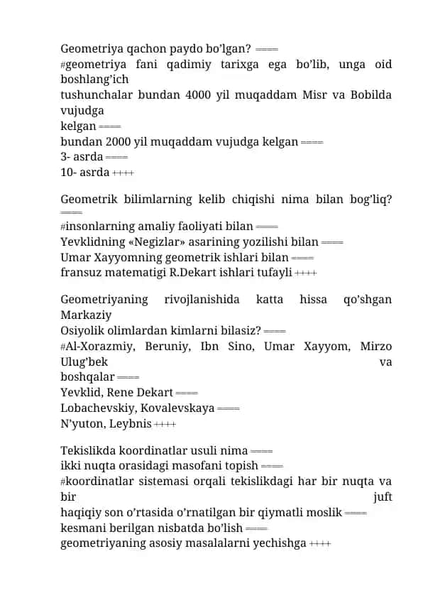 Geometriya tarixi