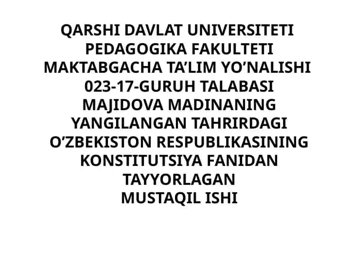 Yangi Konstitutsiya