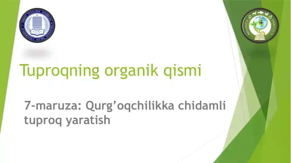 Tuproqning organik qismi