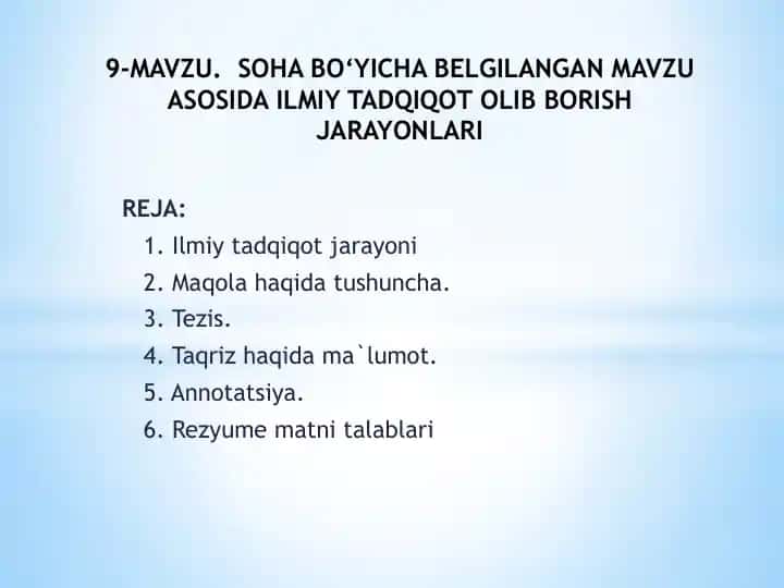 Ilmiy tadqiqot jarayoni