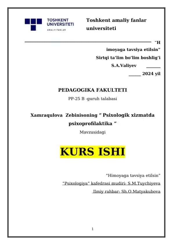 Psixologik xizmatda psixoprofilaktika