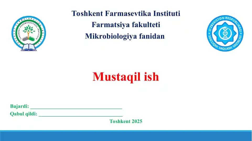 Ozuqa muhitlari va ularning klassifikatsiyasi. Sifatli taqdimot 11 bet.
