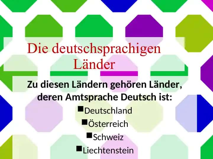 Die deutschsprachigen Länder