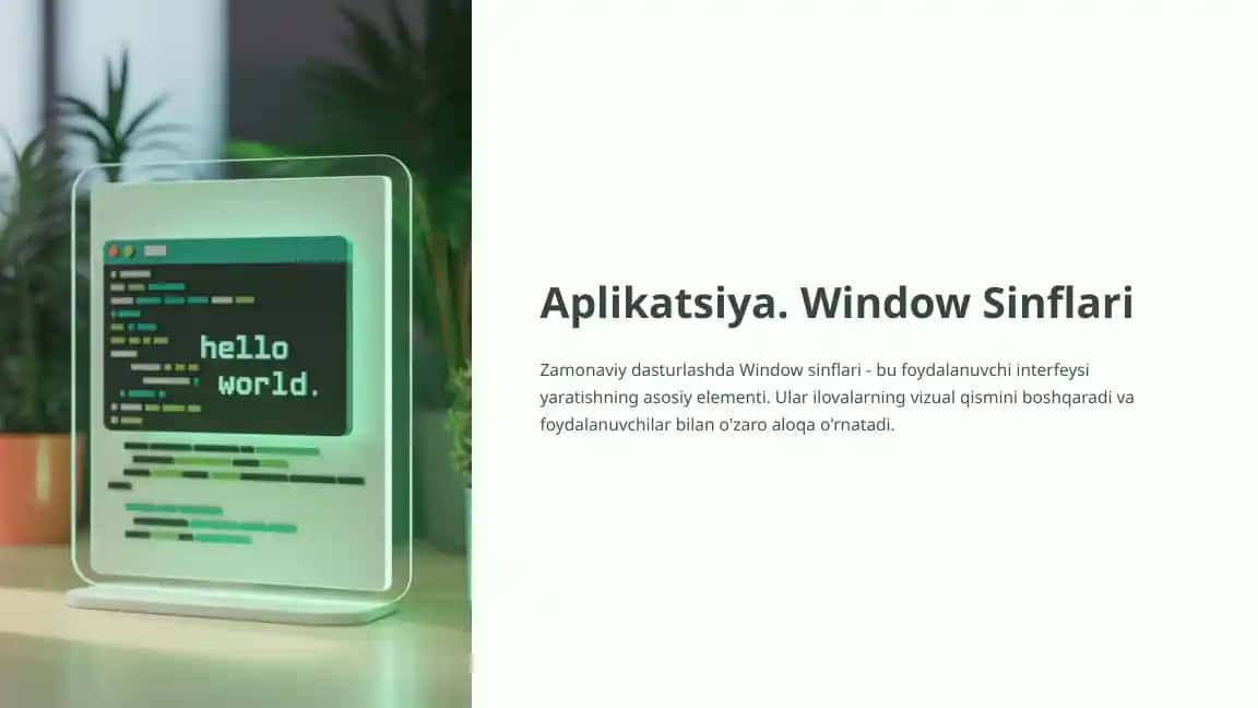 Window Sinflari