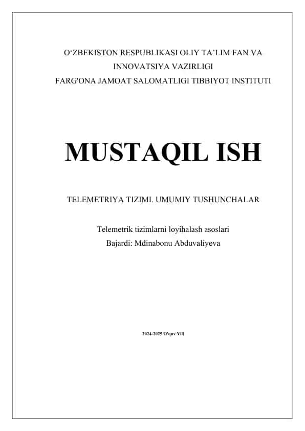 Telemetriya Tizimi