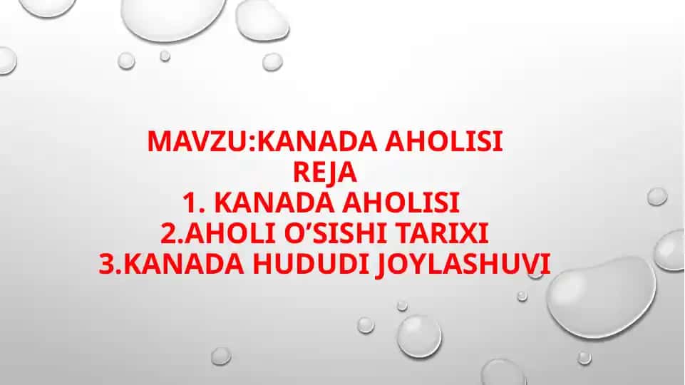 Kanada aholisi