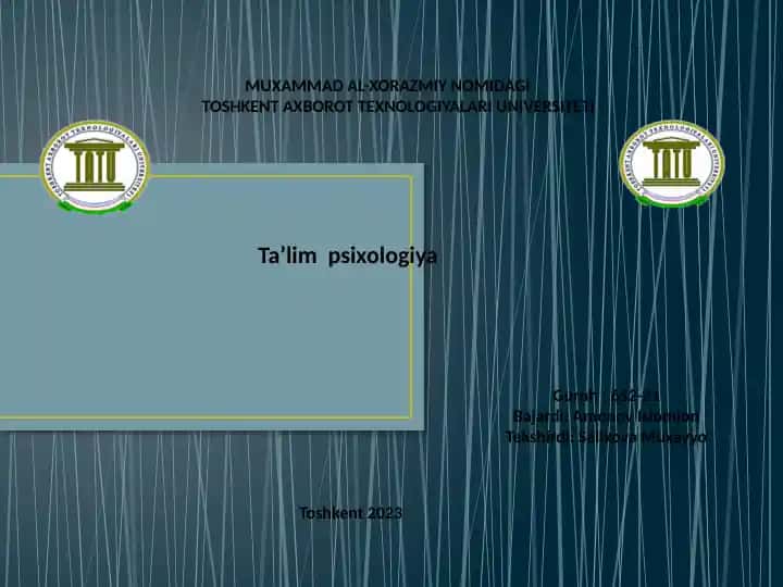 Kasb va shaxs psixologiyasi