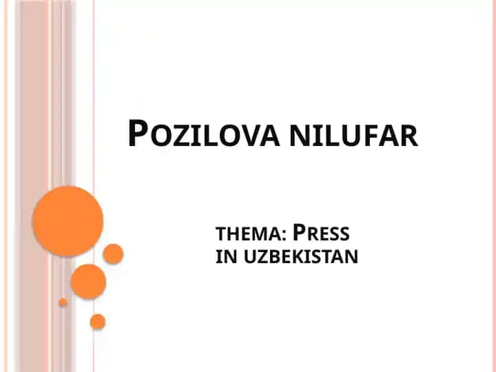 Press in Uzbekistan
