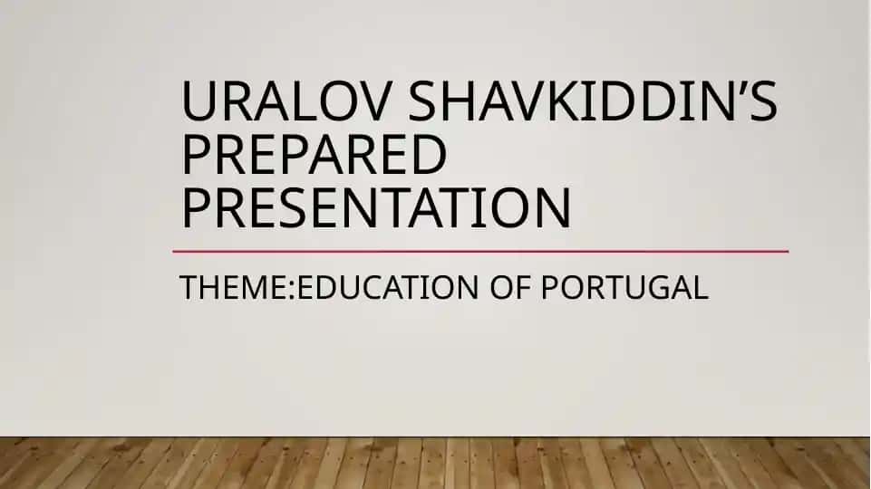 Uralov Shavkiddinning tayyorlangan prezantatsiyasi