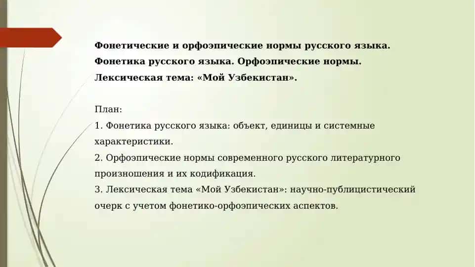 Фонетика русского языка