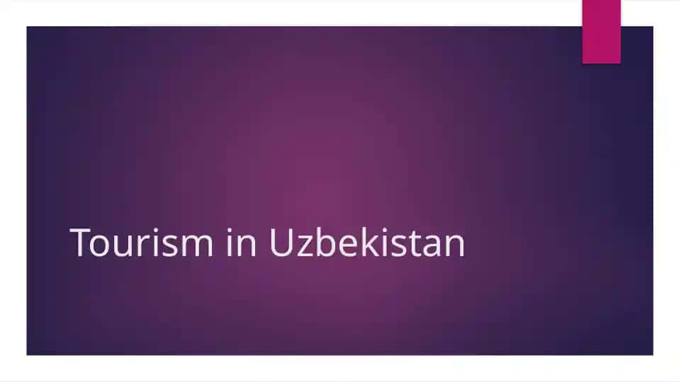 Tourism in Uzbekistan