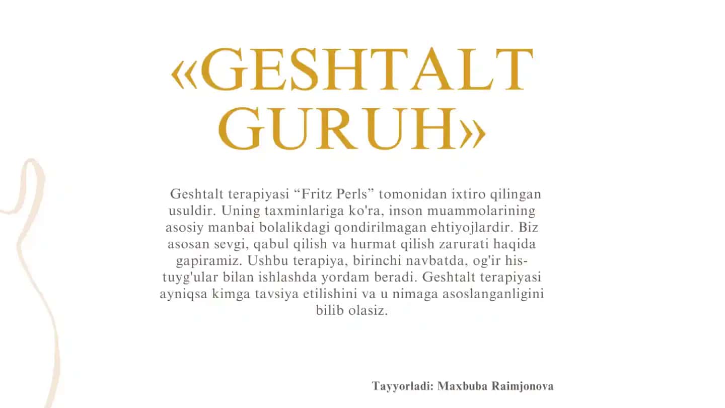 Geshtalt terapiyasi