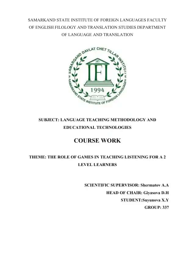 Language Teaching Methodology and Educational Technologies