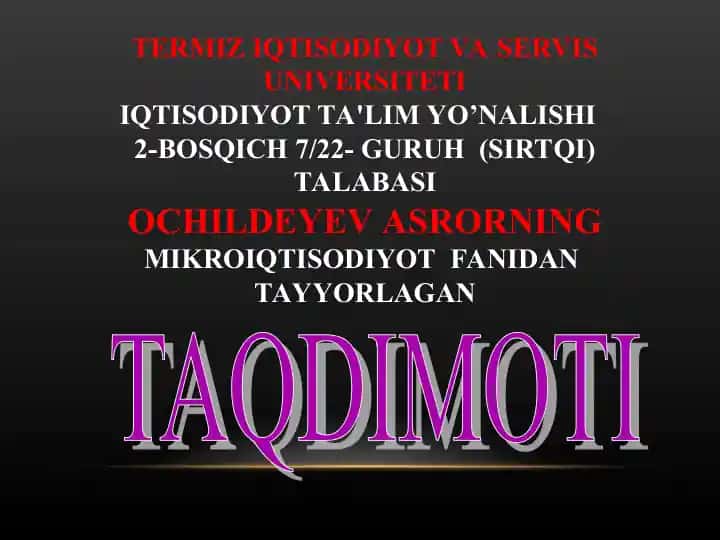 BIZNES REJA TUZILMASI VA TARKIBI