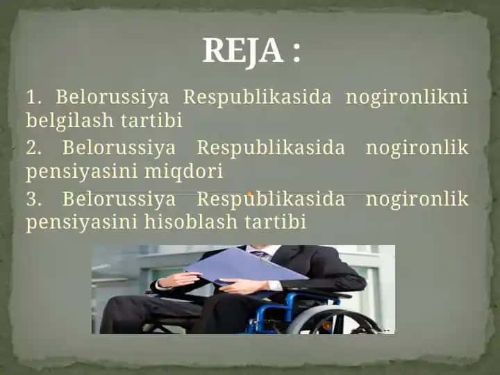 Belorussiya Respublikasida Nogironlikni Belgilash Tartibi