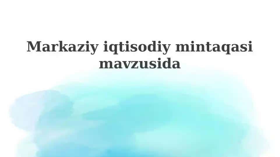 Markaziy iqtisodiy mintaqasi