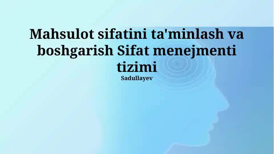Sifat menejmenti tizimi
