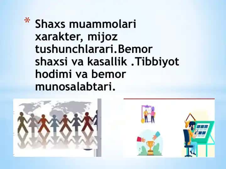 Bemor Shaxs va Salomatlik