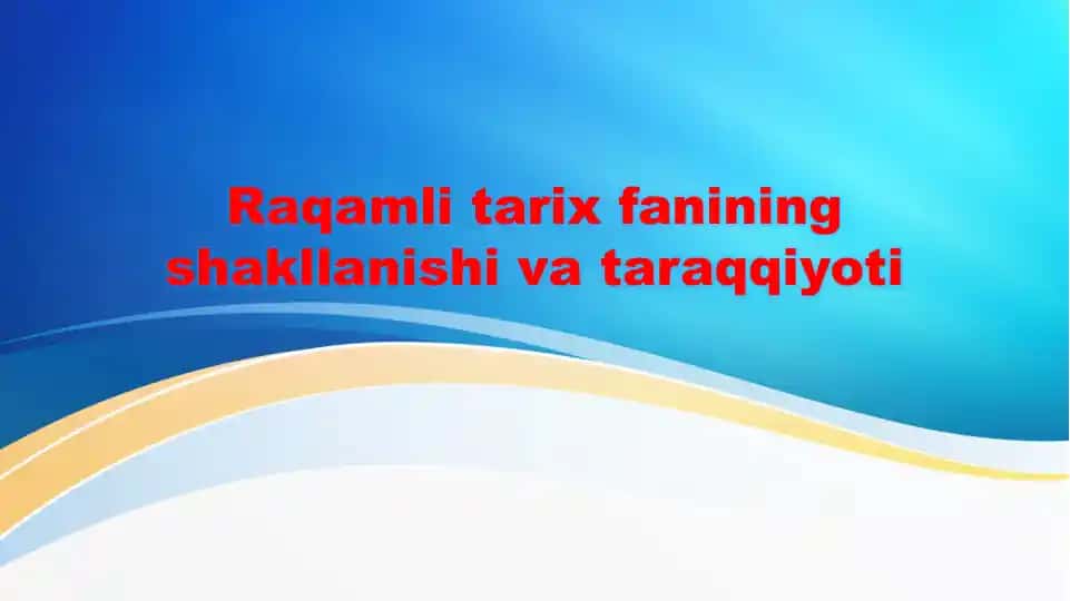 Raqamli tarix