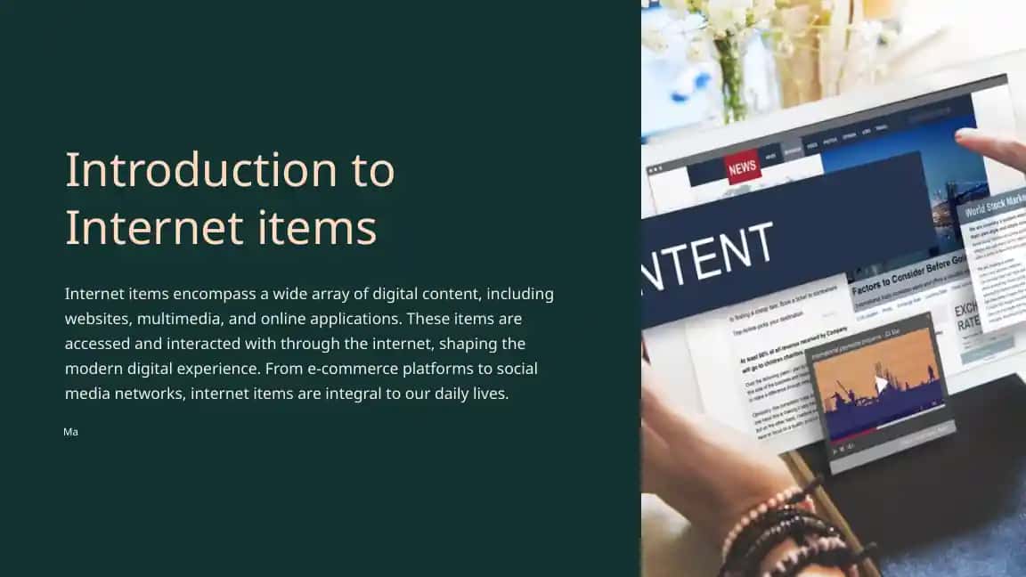 History of Internet items