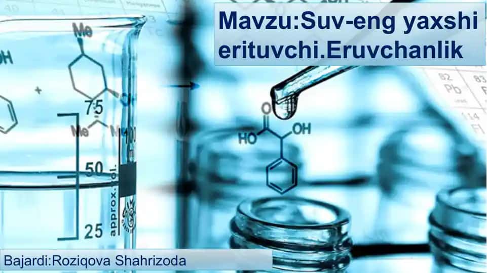 Erituvchilar va suv