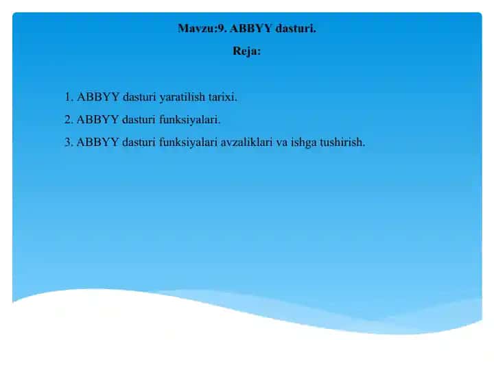 ABBYY dasturi