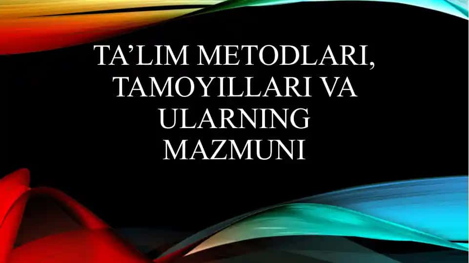 Ta’lim metodlari