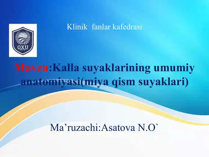 Klinikfanlar kafedrasi