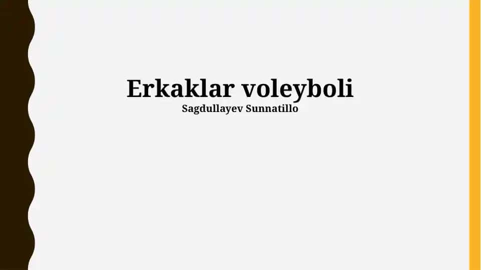Erkaklar voleyboli
