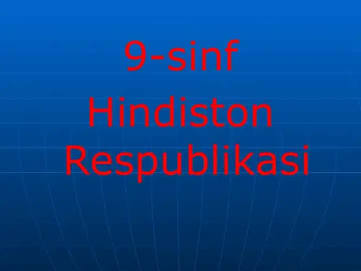 Hindiston Respublikasi