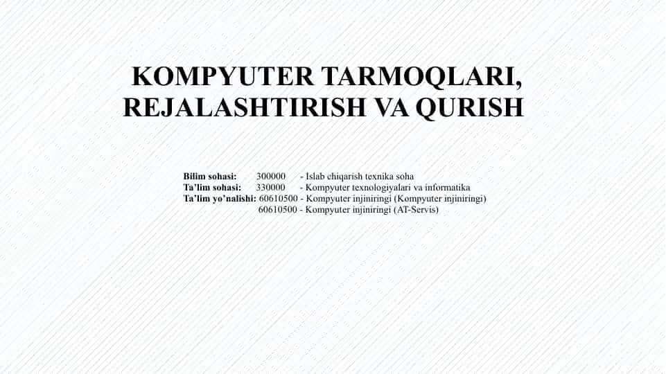 Kompyuter Tarmoqlari