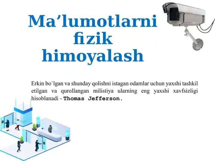 Ma’lumotlarni fizik himoyalash
