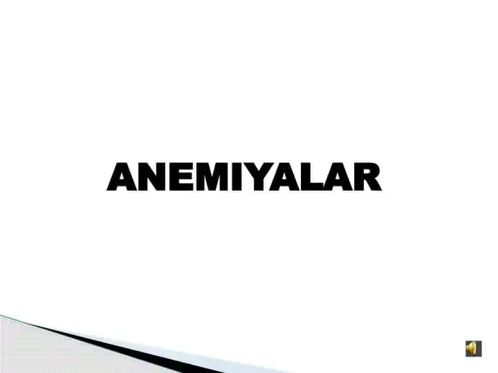 Anemiyalar