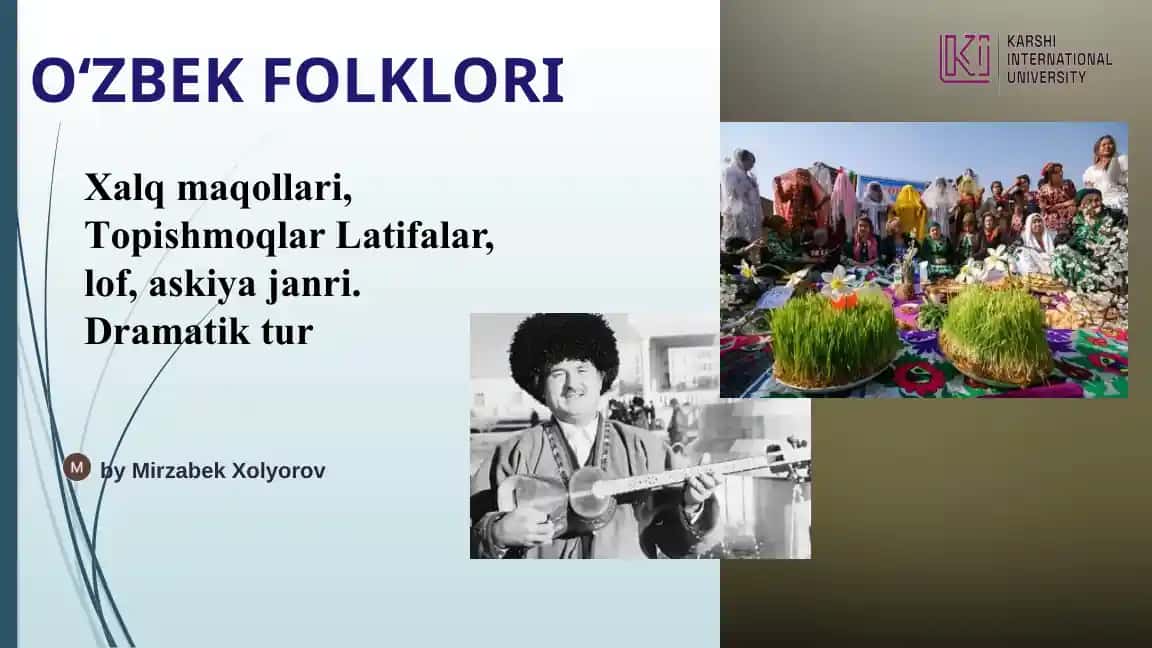 O‘ZBEK FOLKLORI