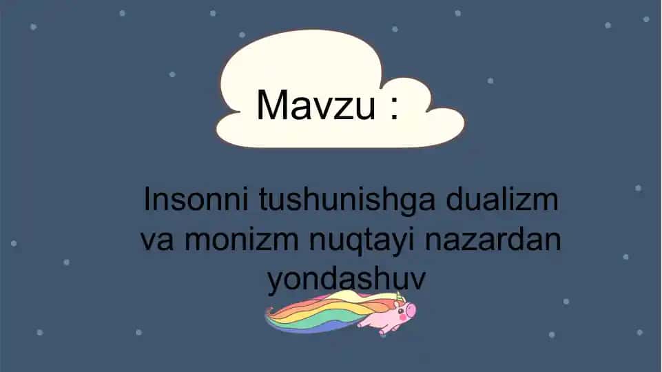 Dualizm va Monizm