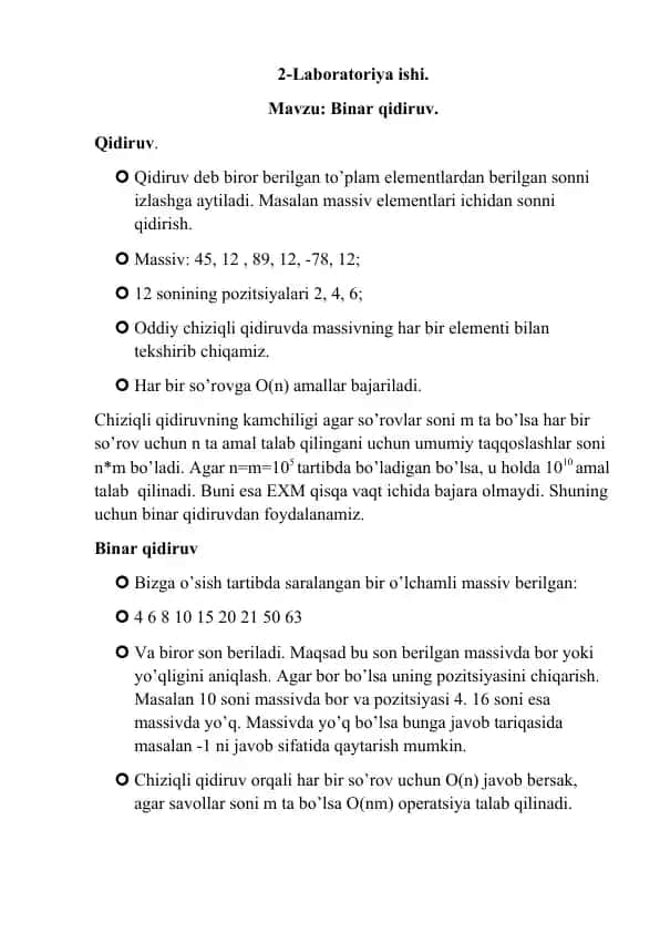 Binar qidiruv