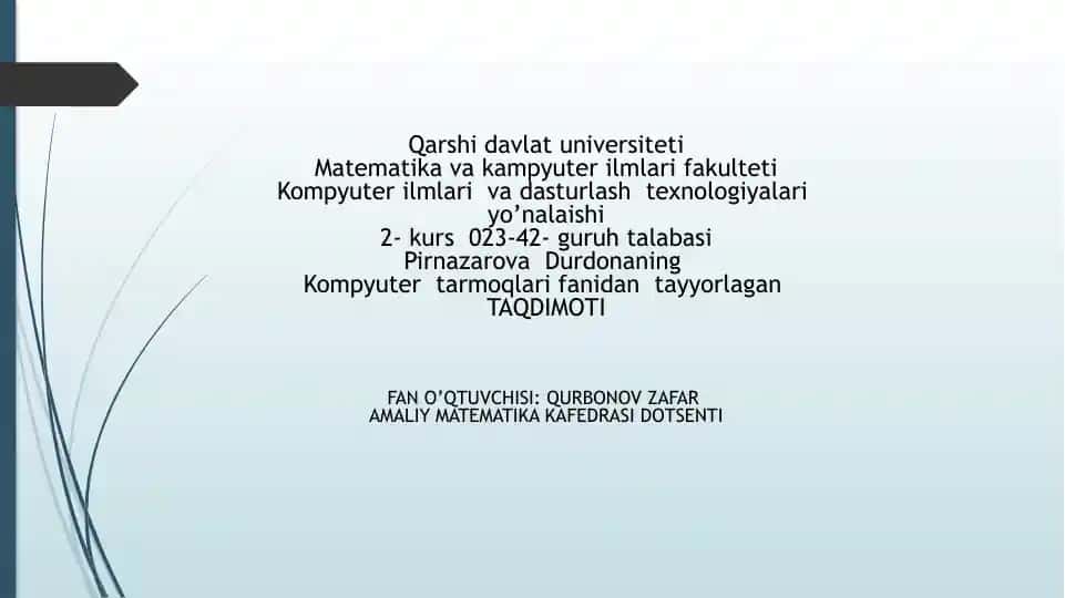 Internetda turli dasturlar bilan ishlash