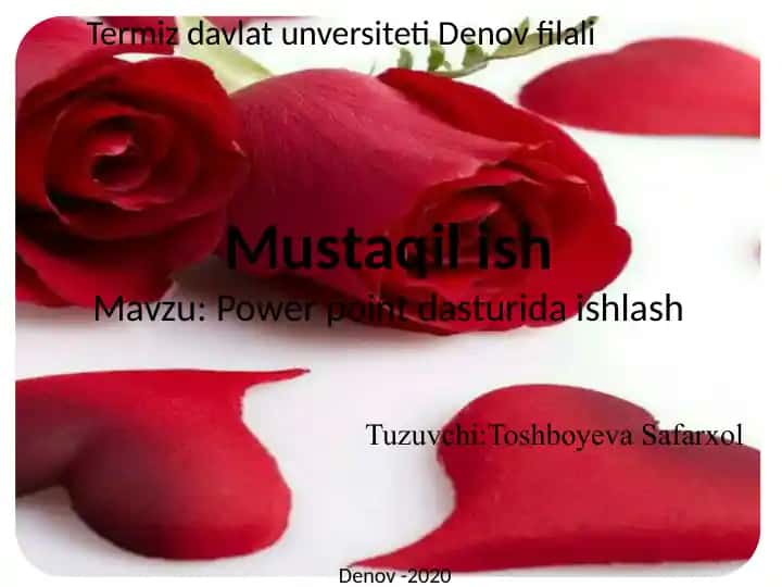 Power Point Dasturi