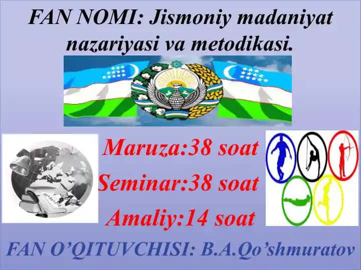 Jismoniy madaniyat nazariyasi va metodikasi