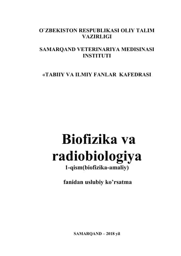 Turli moddalarning konsentratsiyasini aniqlash