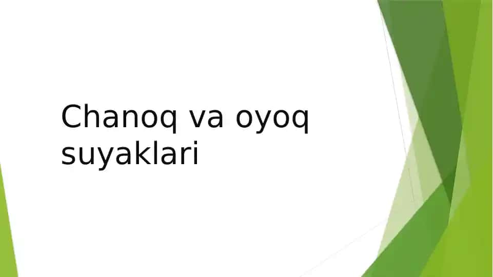 Chanoqvaoyoqsuyaklari
