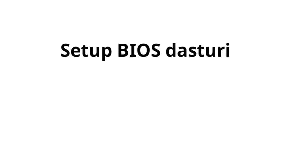 BIOSdasturi