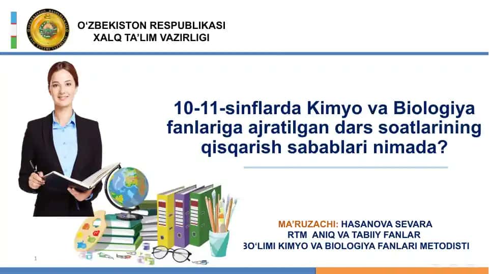 Kimyo va Biologiya fanlari dars soatlarining qisqarish sabablari