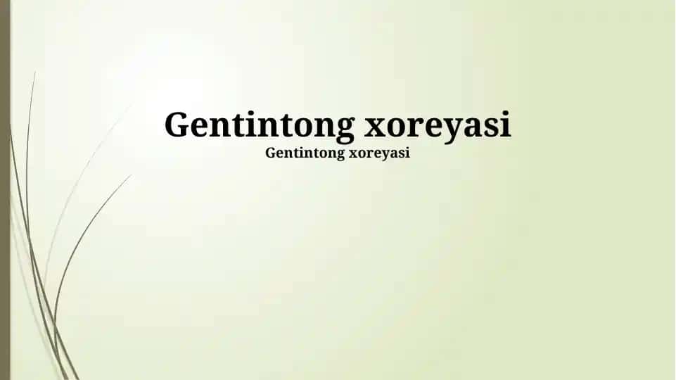 Gentintong xoreyasi