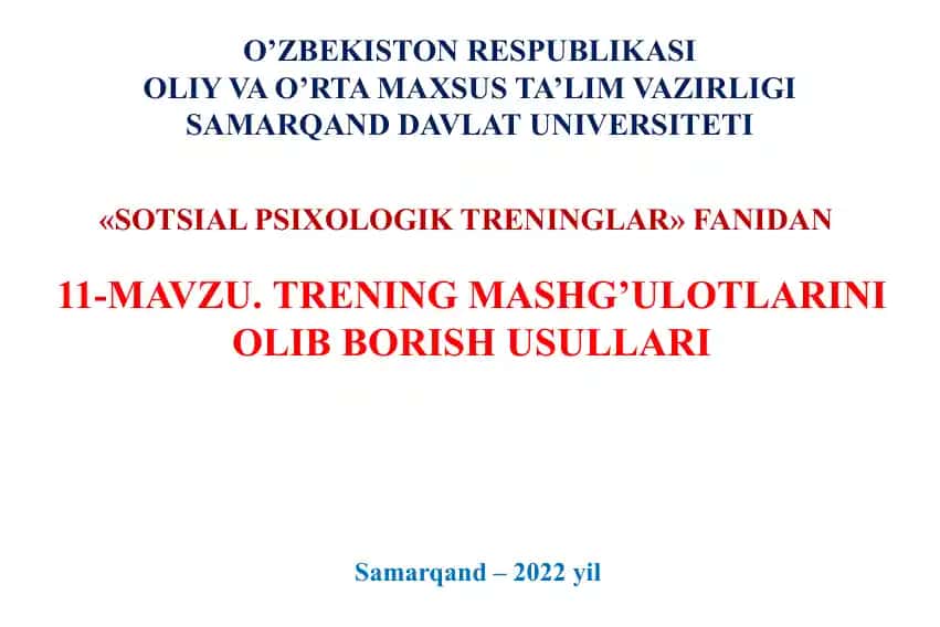 Sotsial psixologik treninglar