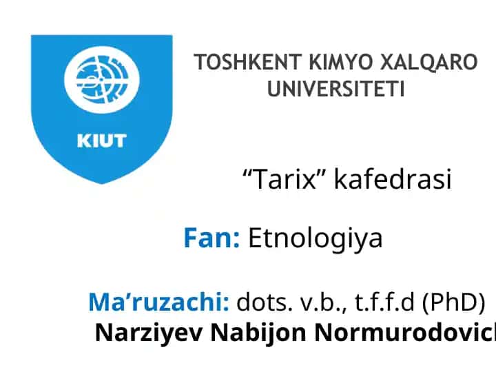 Etnos muammosi bilan bog‘liq qarashlar va nazariyalar