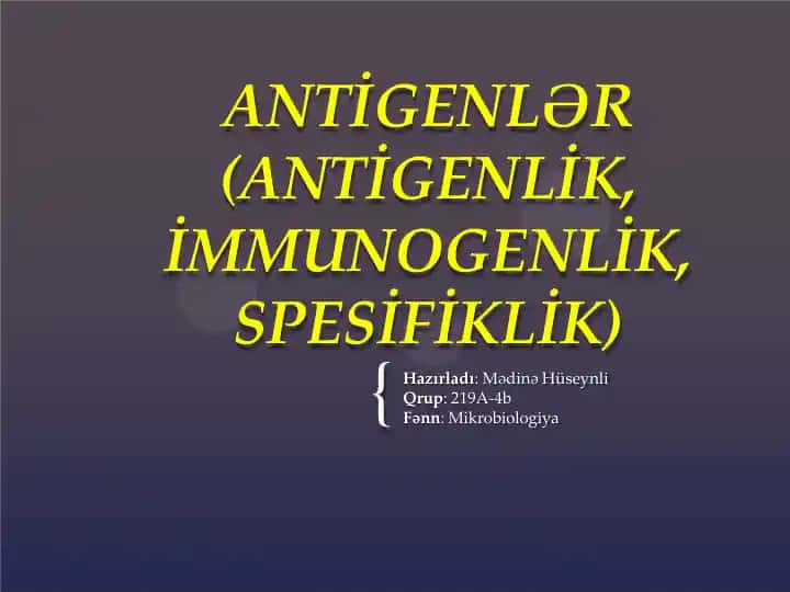 Antigenlər