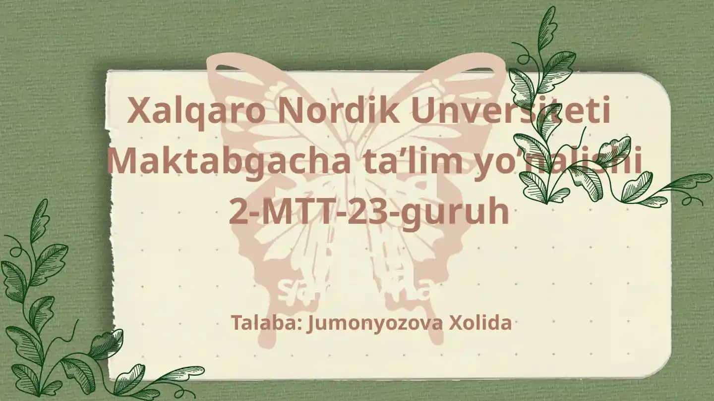 Noan’anaviy tabiiy ashyolar yordamida applikatsiyada ishlash