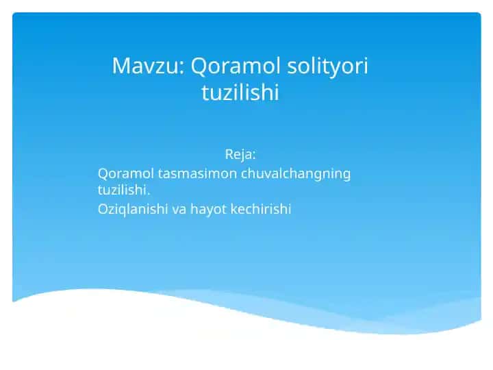 Qoramolsolityorituzilishi