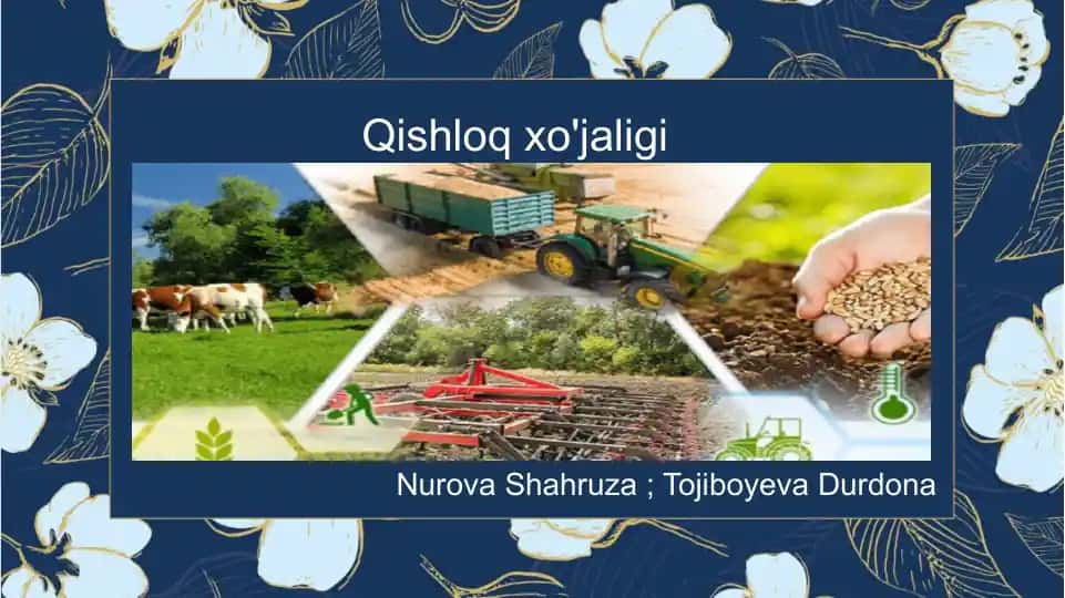 Qishloqxo'jaligi